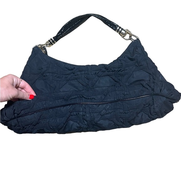 Stuart Weitzman Textured Black Purse - Picture 5 of 8